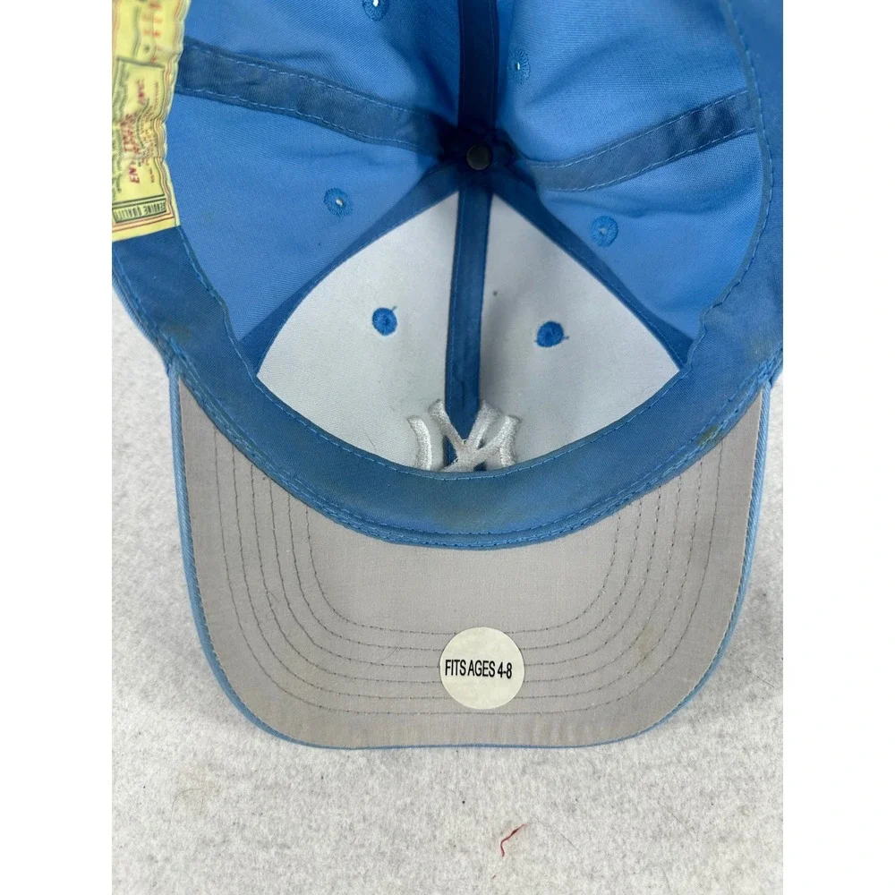 Twins Enterprise New York Yankees Kids Hat Light Blue Adjustable Baseball Cap